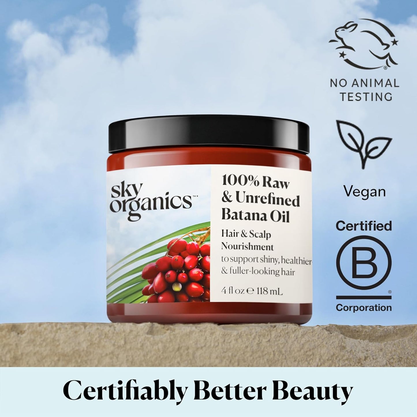 - Batana Oil, 4 Fl Oz - 100% Raw & Unrefined - Hair & Scalp Nourishment - Fatty Acids, Antioxidants, & Vitamins - Sourced from Honduras - Vegan & Cruelty Free - Hair Care & Self Care