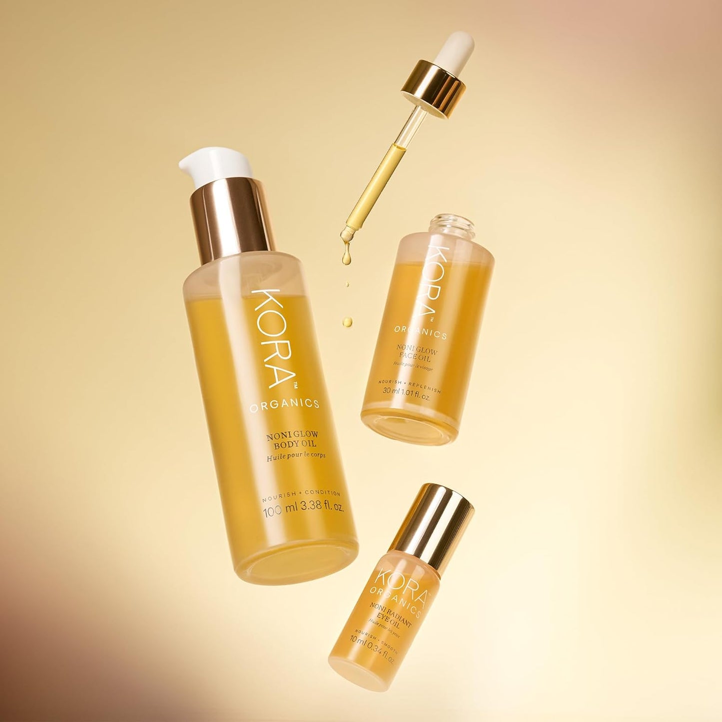 Revitalize Your Skin with Noni Glow Hydrating Face Oil - Organic Rosehip Infusion for Radiant Beauty, 0.34 Fl Oz