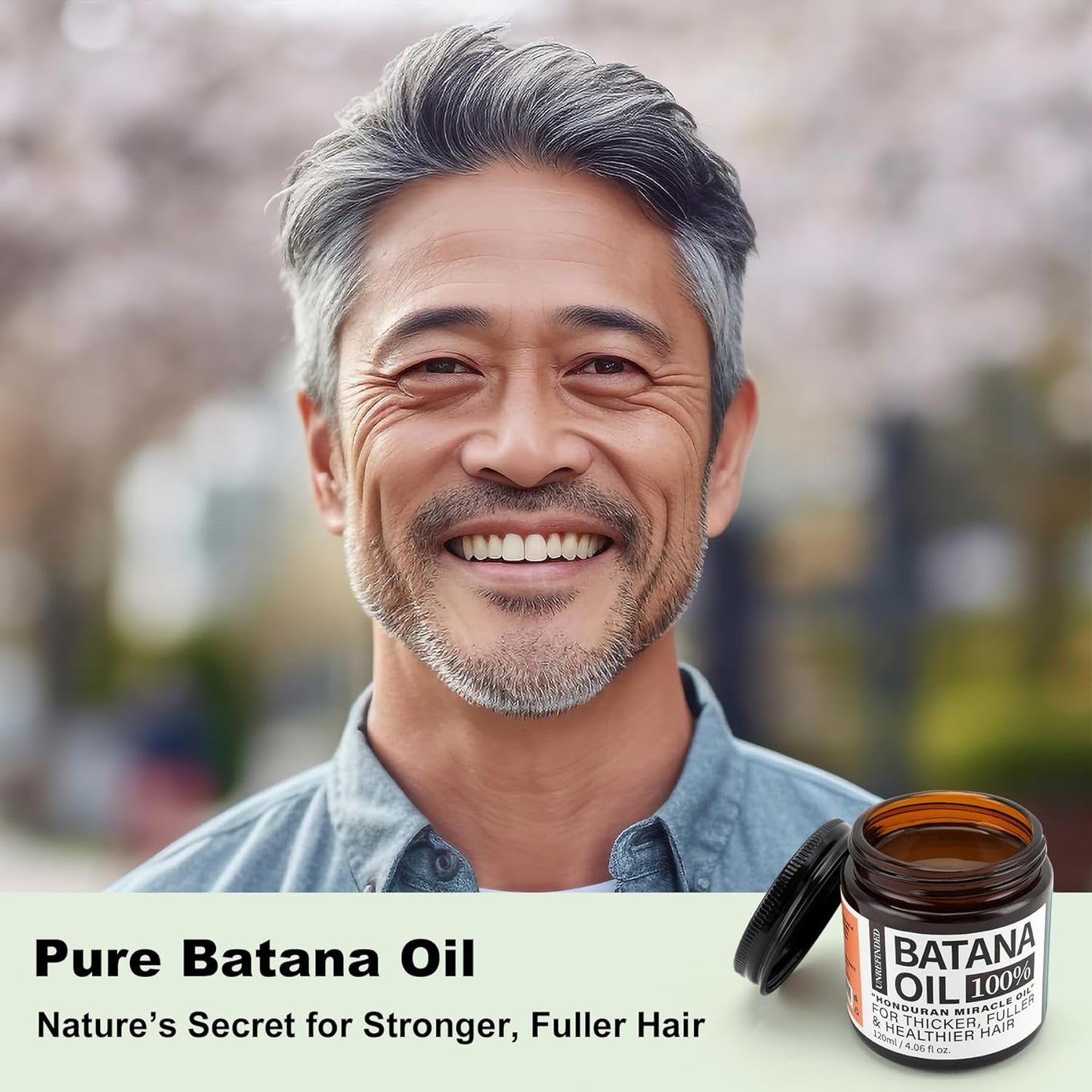 Batana Oil for Hair Growth - 100% Natural, Unrefined, and Organic from Honduras, 4.06 Ounce Jar for Frizz Control, Split End Repair, Texture Enhancement, and Shine.