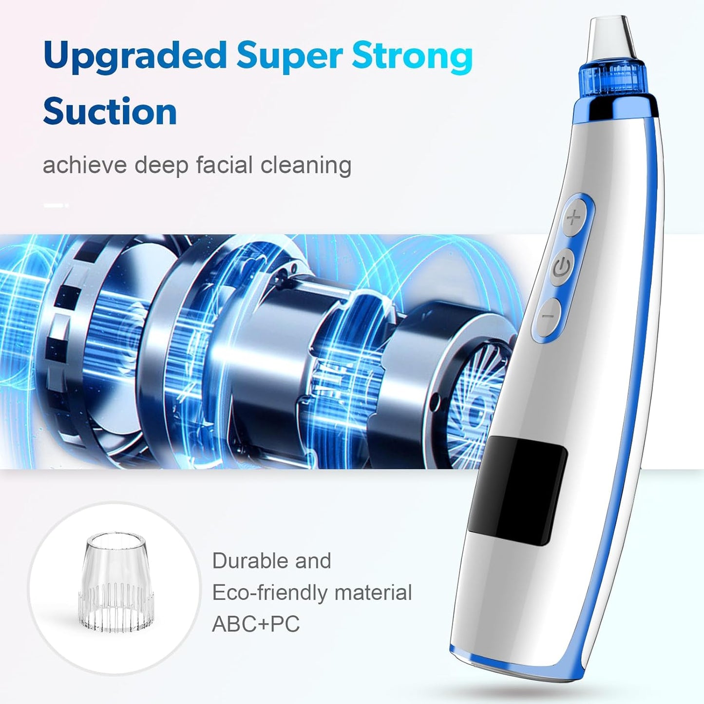 Upgraded Electric Blackhead Remover and Pore Vacuum with 5 Suction Levels, 5 Probes, and USB Rechargeable Design for Effective Facial Cleansing for All Genders