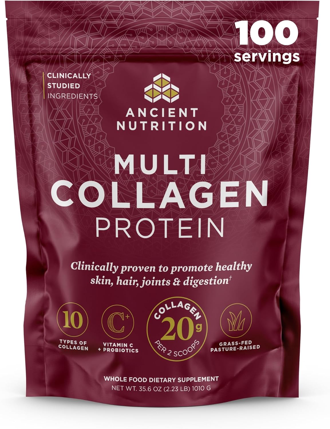 Transform Your Health with Our Multi Collagen Protein Powder - Unflavored, 40 Servings of Skin, Joint, and Gut Support