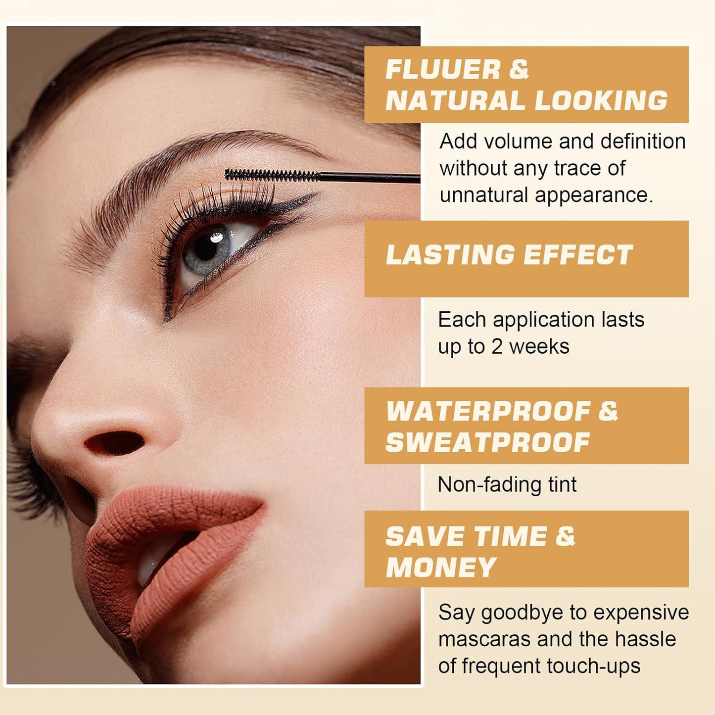 2-in-1 Eyelash & Eyebrow Tint Kit – Professional Lash & Brow Color for Natural Long-Lasting Results (Black, 7ml)