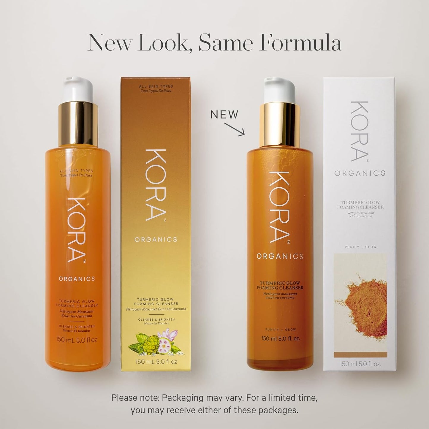Revitalize Your Skin with KORA Organics Turmeric Glow Foaming Cleanser - Nourishing, Organic, and Cruelty-Free 5.07 Oz