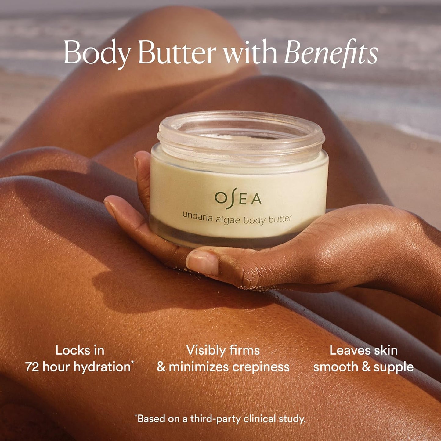 Undaria Algae™ Body Butter 6.7 Oz - for Dry Skin - Ultra Hydrating Whipped Shea Butter + Ceramides - Vegan Skincare & Clean Bodycare - Thick Body Cream - for Extremely Dry Crepey Skin